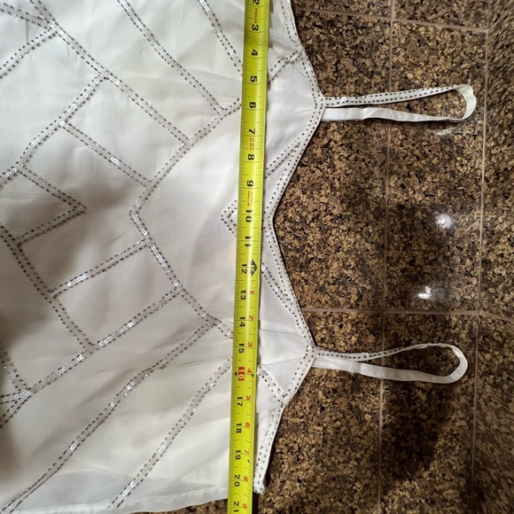 White House Black Market beaded camisole. Size XL. - Picture 5 of 6